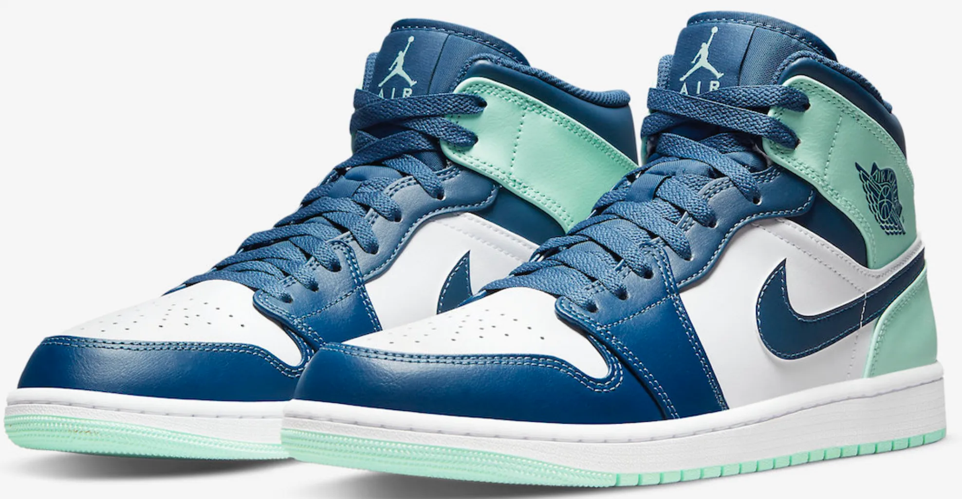 JORDAN 1 MID MYSTIC NAVY MINT FOAM