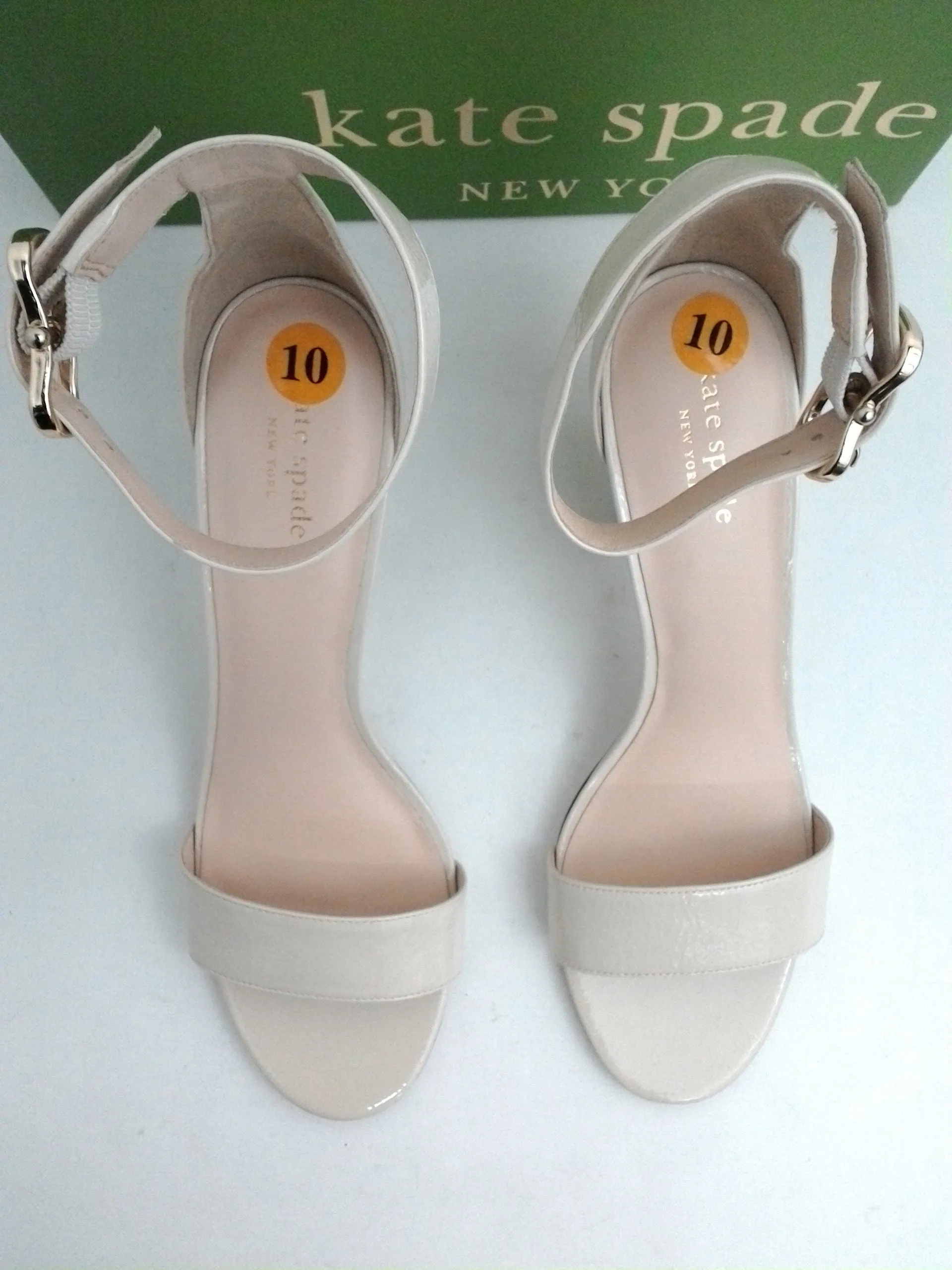 Kate Spade New York Women's Susane Bone Leather Sandal Size 10 M