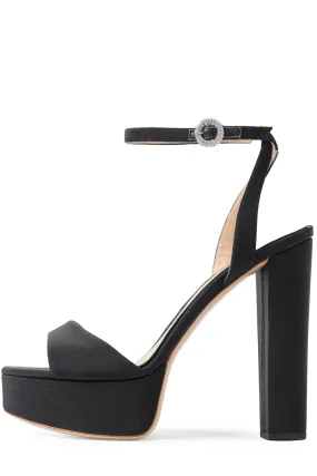 Khloe Silk Faille Platform