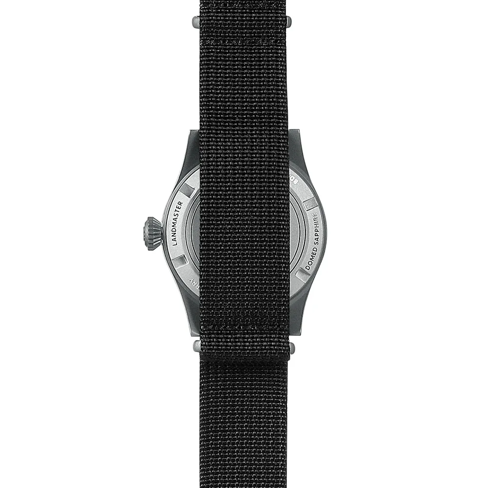 LANDMASTER - 100M Waterproof Titanium Automatic Field Watch | Black