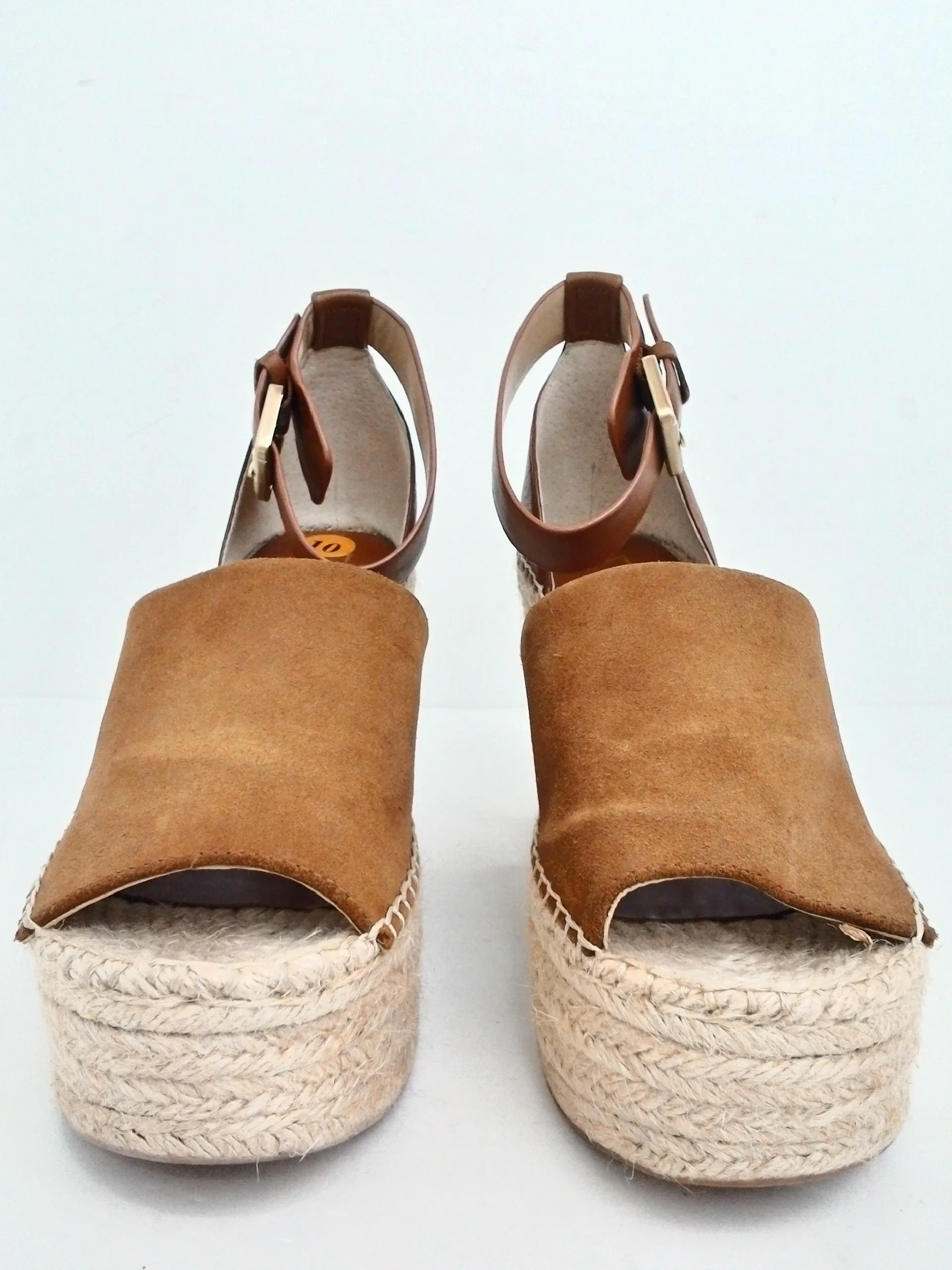 Marc Fisher Women's Adalyn Brown Suede Wedge Size 10 M