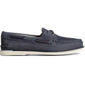 Men's Gold Authentic Original™ 2-Eye Nubuck Navy