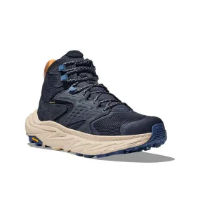 Mens Hoka Anacapa 2 Mid GTX in Varsity Navy/Oat Milk