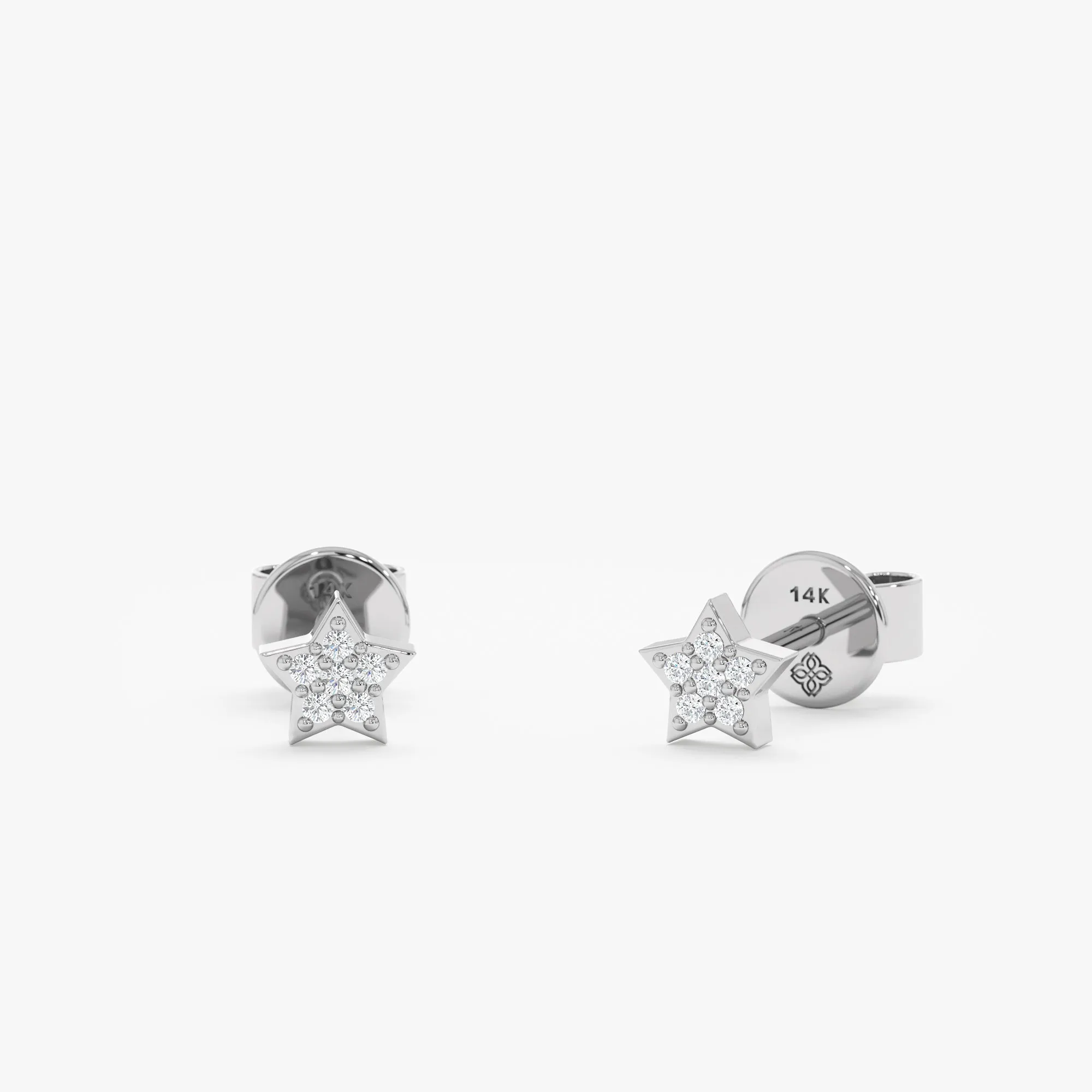 Mini Diamond Star Studs, Vega