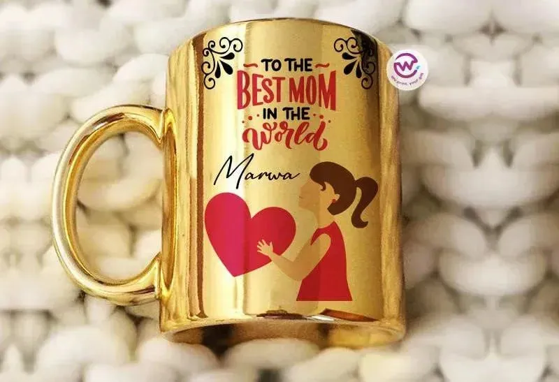 Mirror Ceramic Mug - MOM