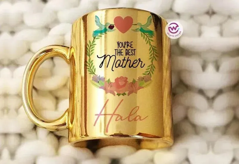 Mirror Ceramic Mug - MOM