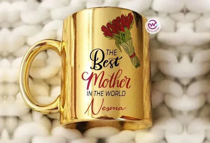 Mirror Ceramic Mug - MOM