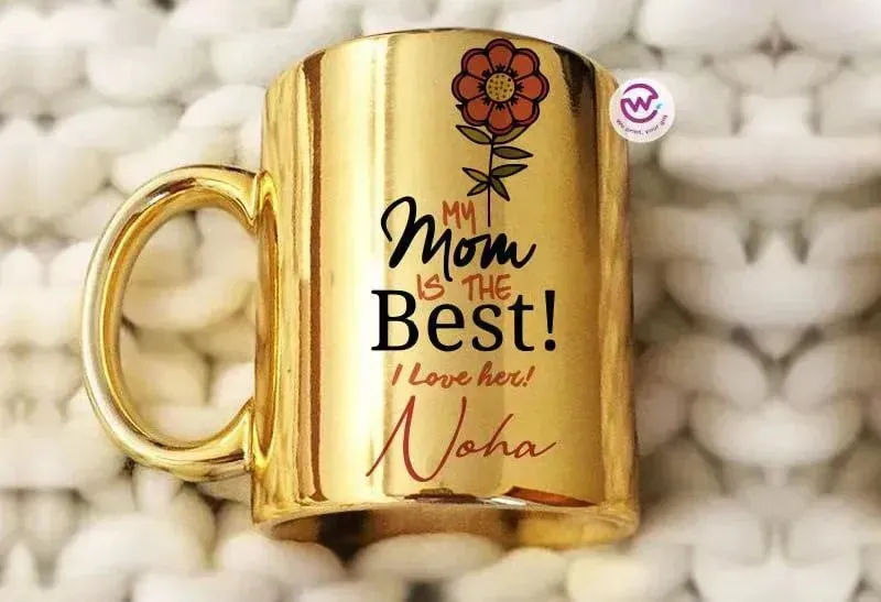 Mirror Ceramic Mug - MOM