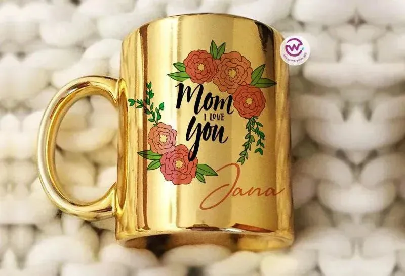 Mirror Ceramic Mug - MOM