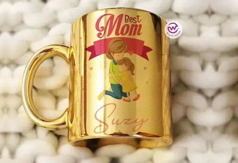 Mirror Ceramic Mug - MOM