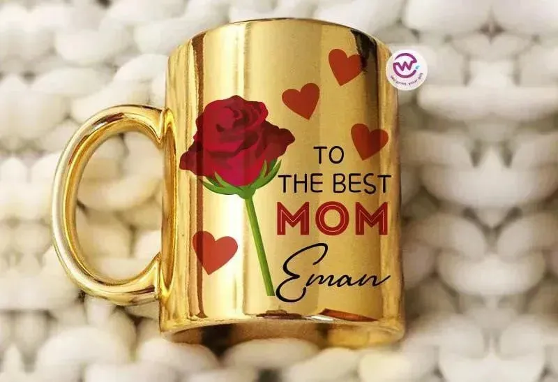 Mirror Ceramic Mug - MOM