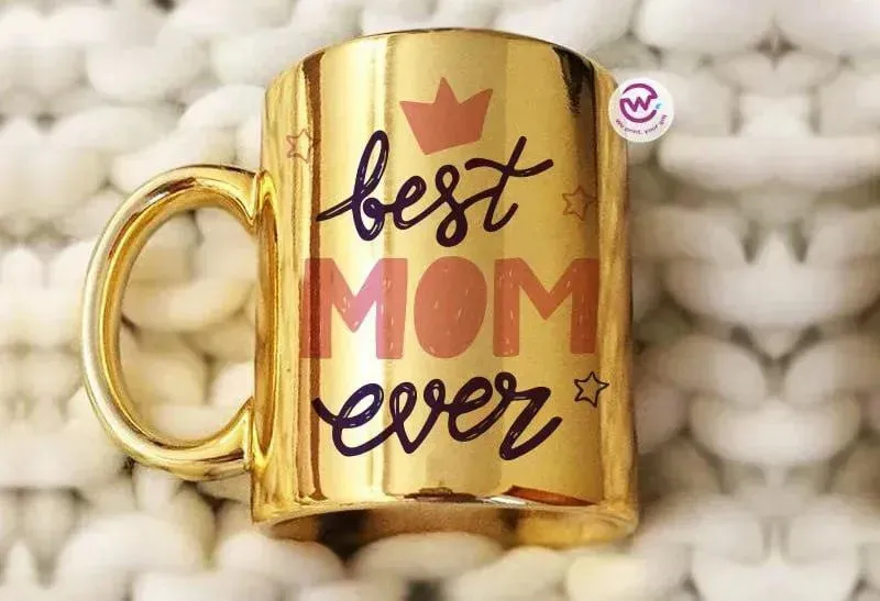 Mirror Ceramic Mug - MOM