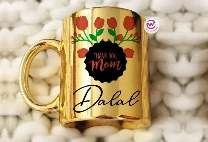 Mirror Ceramic Mug - MOM