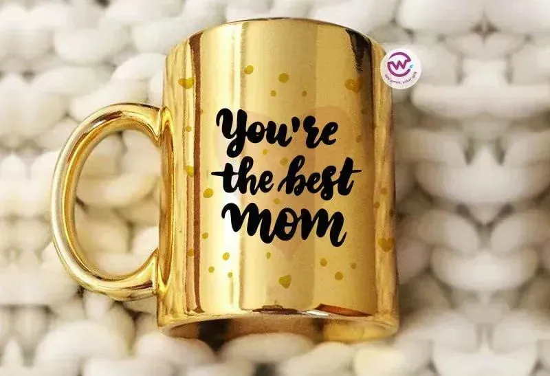 Mirror Ceramic Mug - MOM