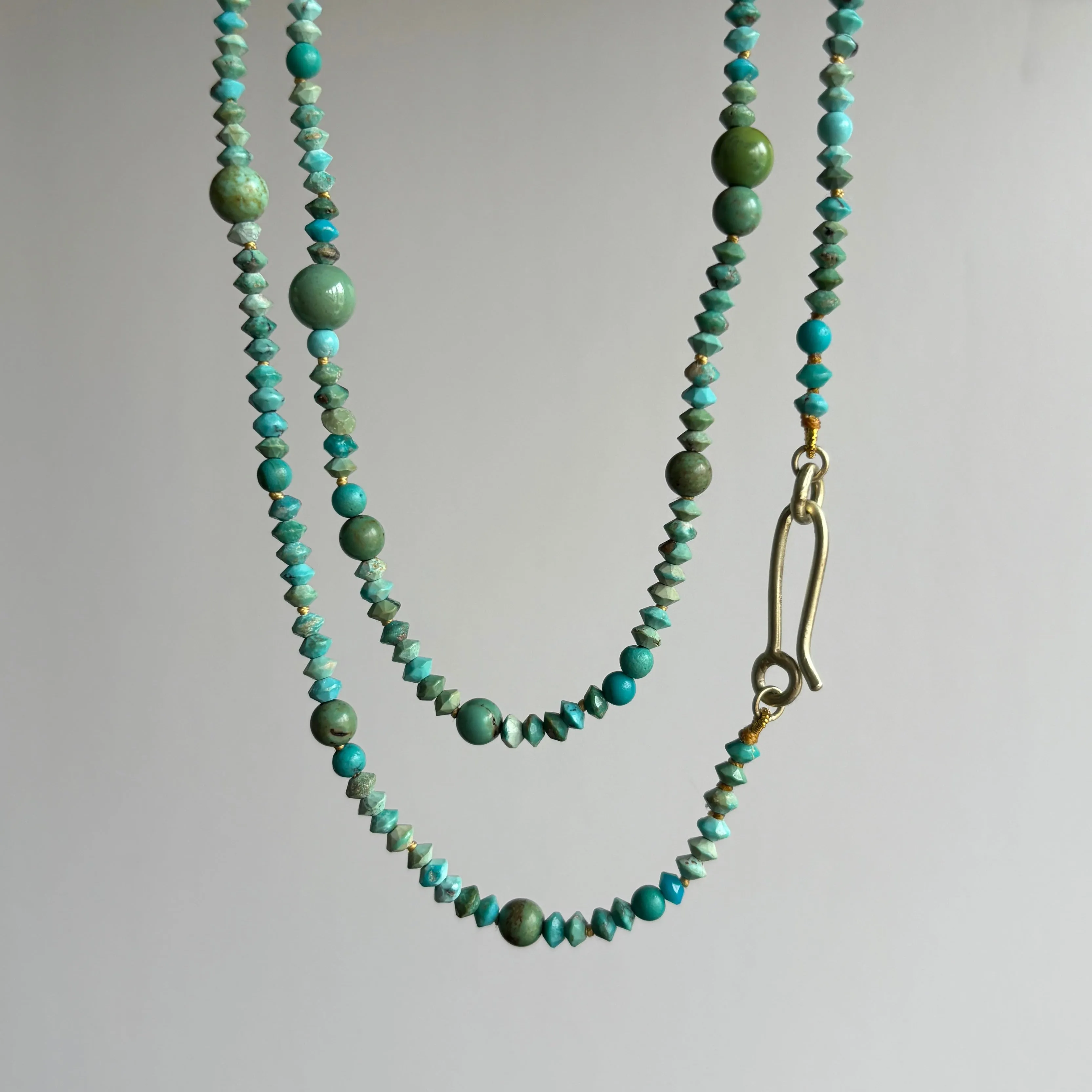 Mixed Turquoise Bead Necklace