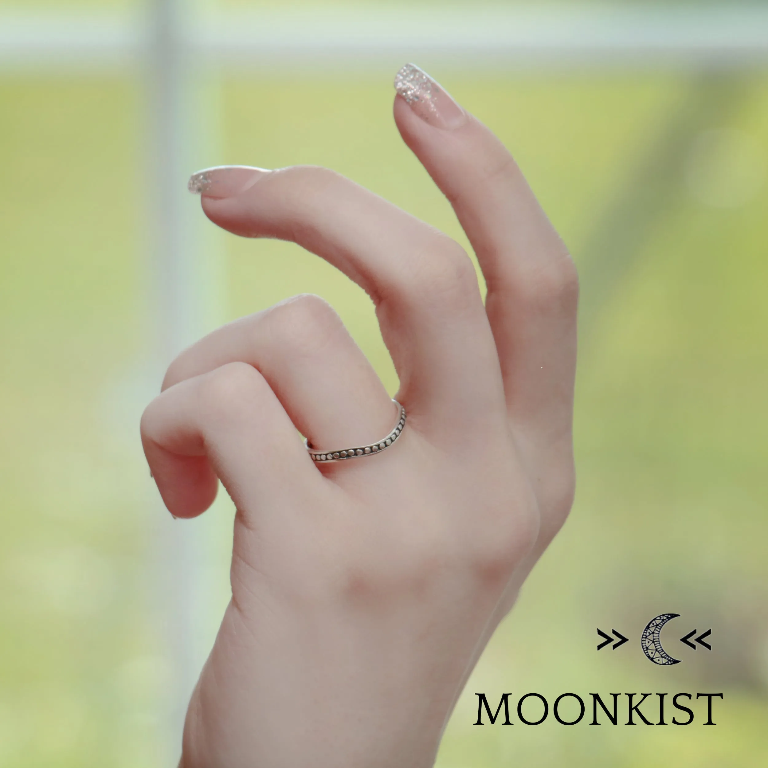 Modern Curved Wedding Ring | Moonkist Designs