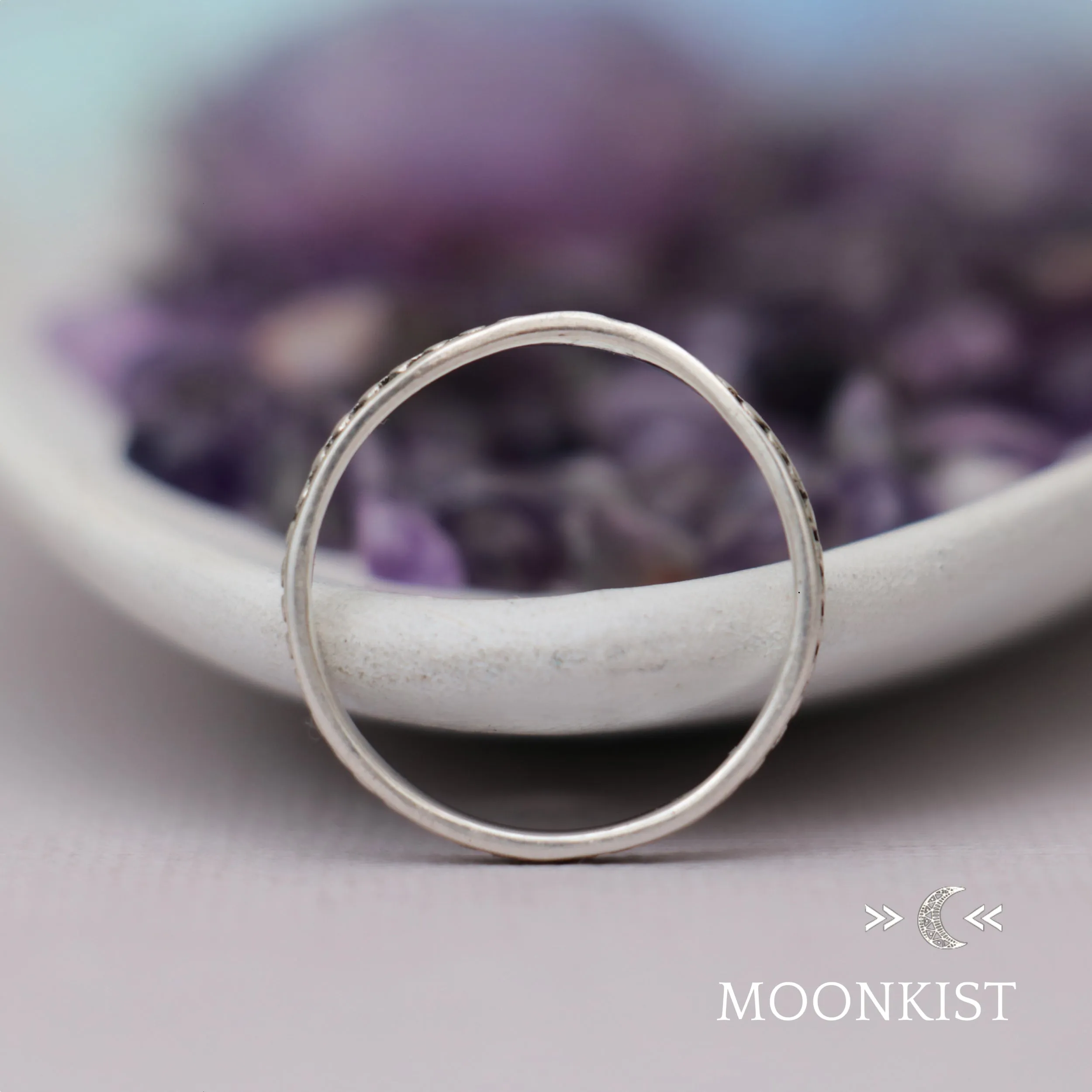 Modern Curved Wedding Ring | Moonkist Designs