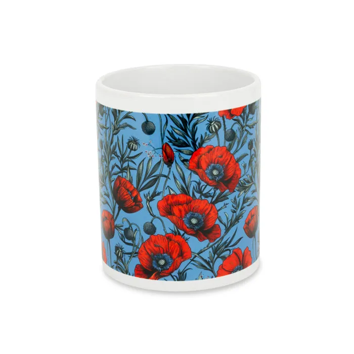 Ornate Poppies Mug