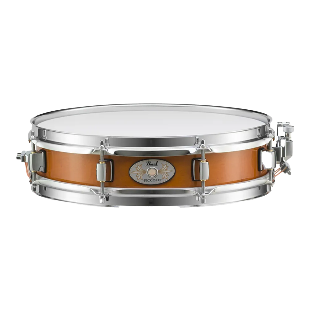 Pearl Maple Effect Piccolo Snare Drum, Liquid Amber