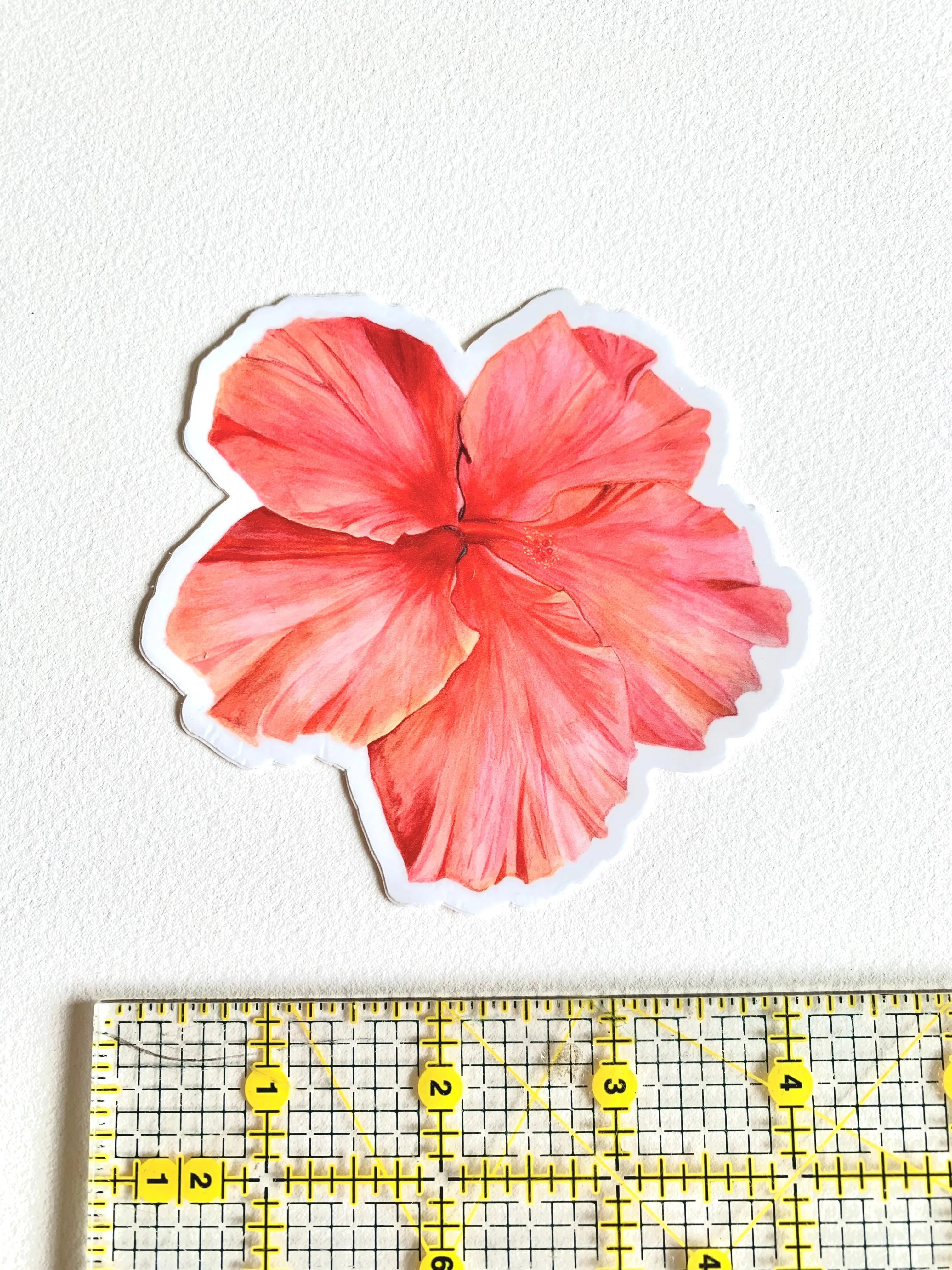 Pink Hibiscus Sticker