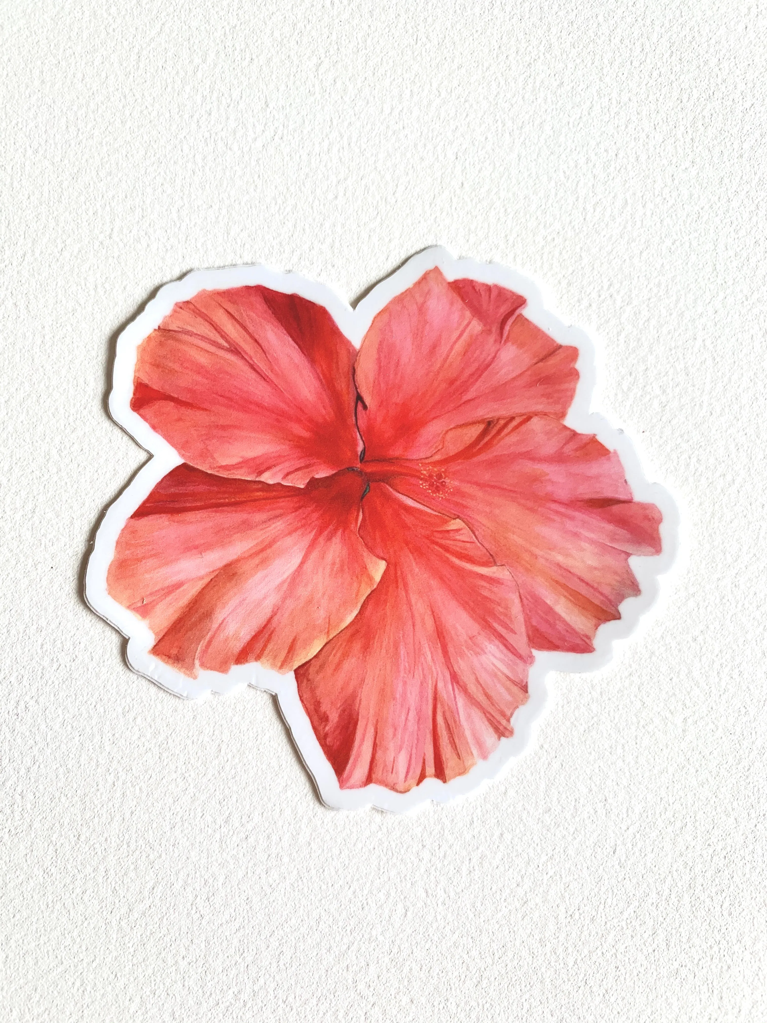 Pink Hibiscus Sticker