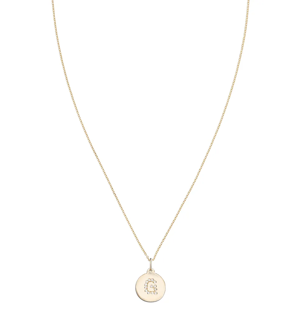 "G" Alphabet Charm Pavé Diamonds