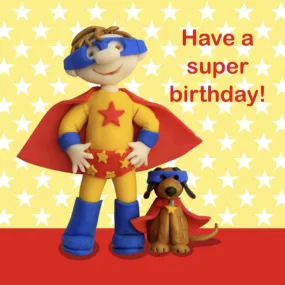 "Have a Super Birthday" Greeting Card from Holy Mackerel