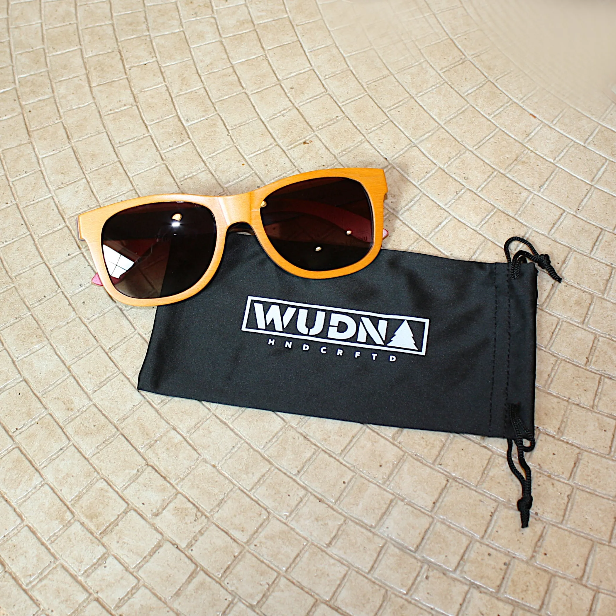 Recycled Skatedecks Halfpipe Orange Sunglasses by WUDN