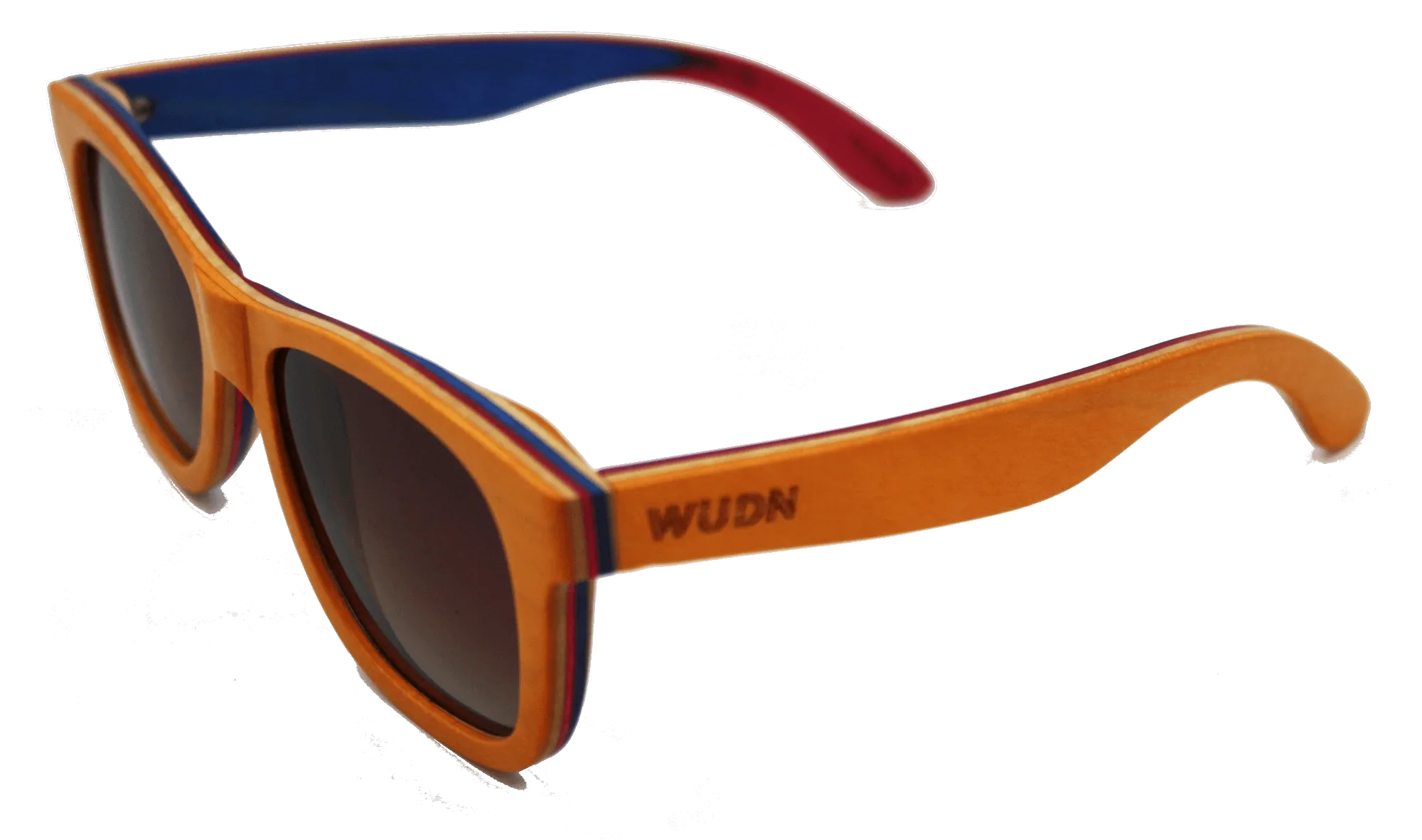 Recycled Skatedecks Halfpipe Orange Sunglasses by WUDN