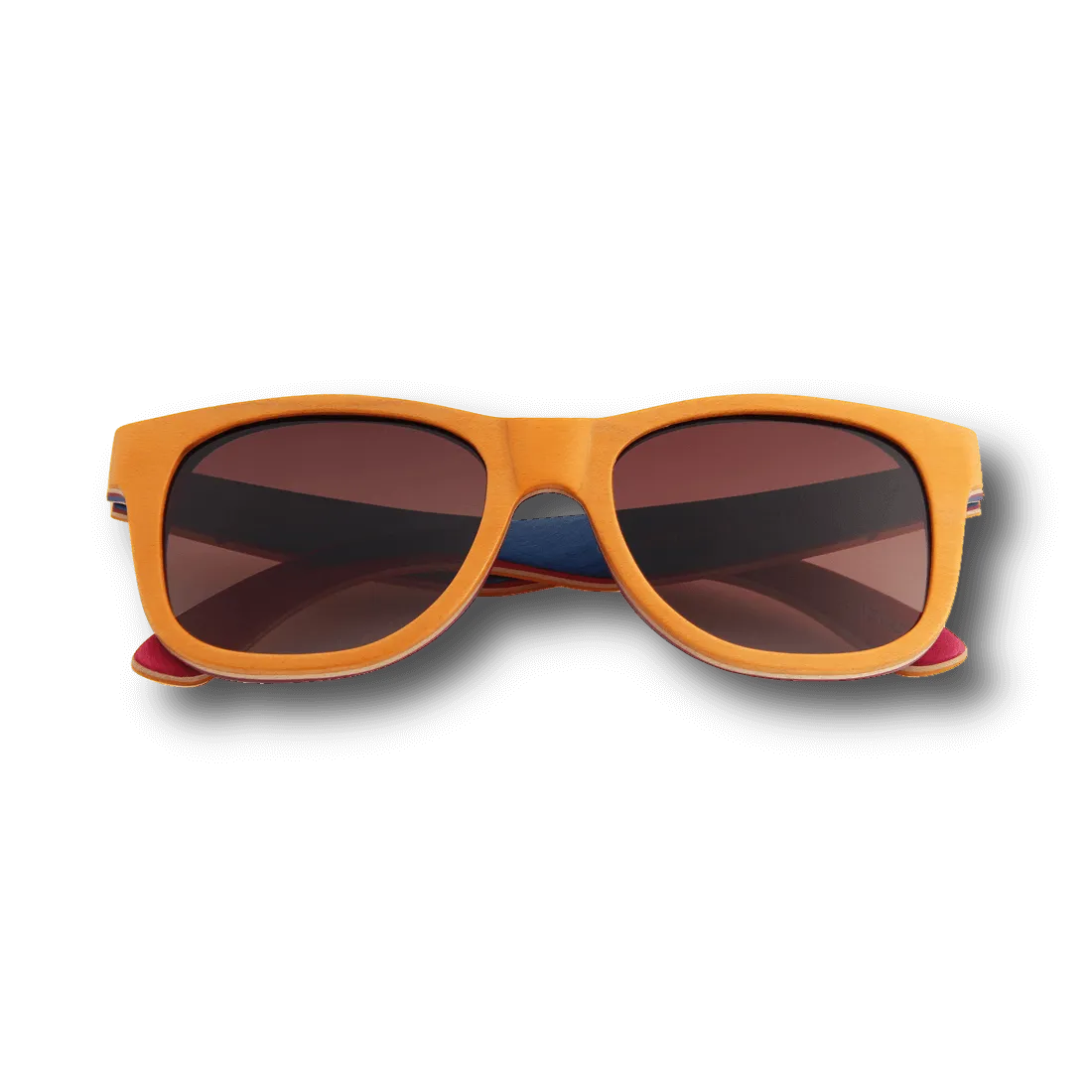 Recycled Skatedecks Halfpipe Orange Sunglasses by WUDN