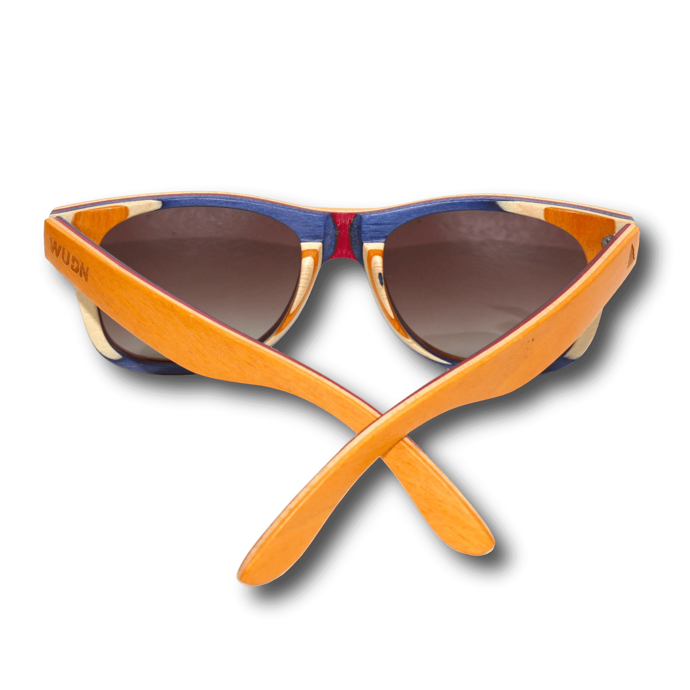 Recycled Skatedecks Halfpipe Orange Sunglasses by WUDN