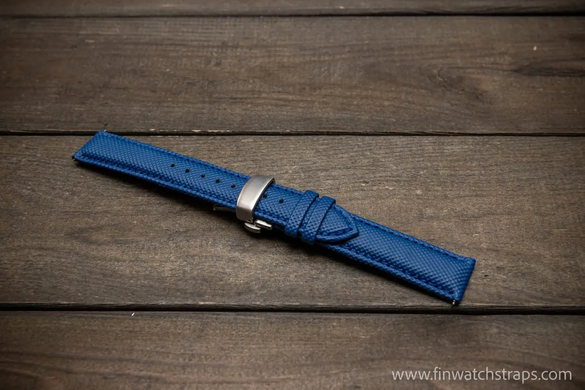 Sailcloth water-resistant watch strap 17-24 mm.