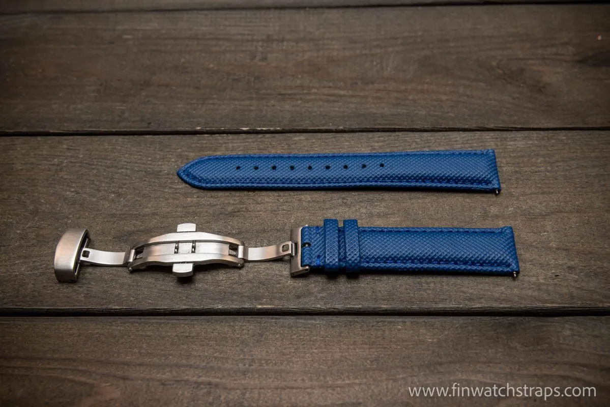 Sailcloth water-resistant watch strap 17-24 mm.