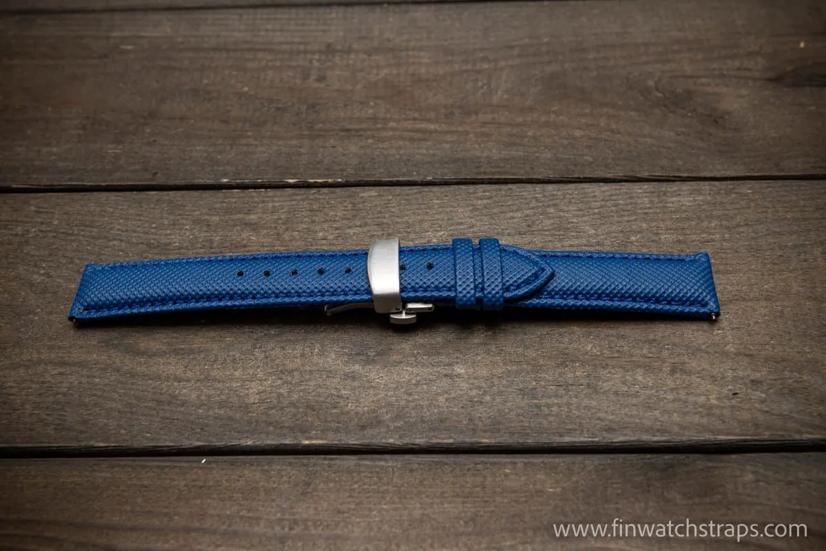 Sailcloth water-resistant watch strap 17-24 mm.