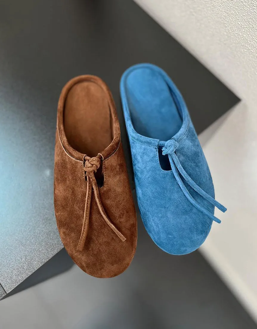 Summer Comfortable Suede Mules Slippers