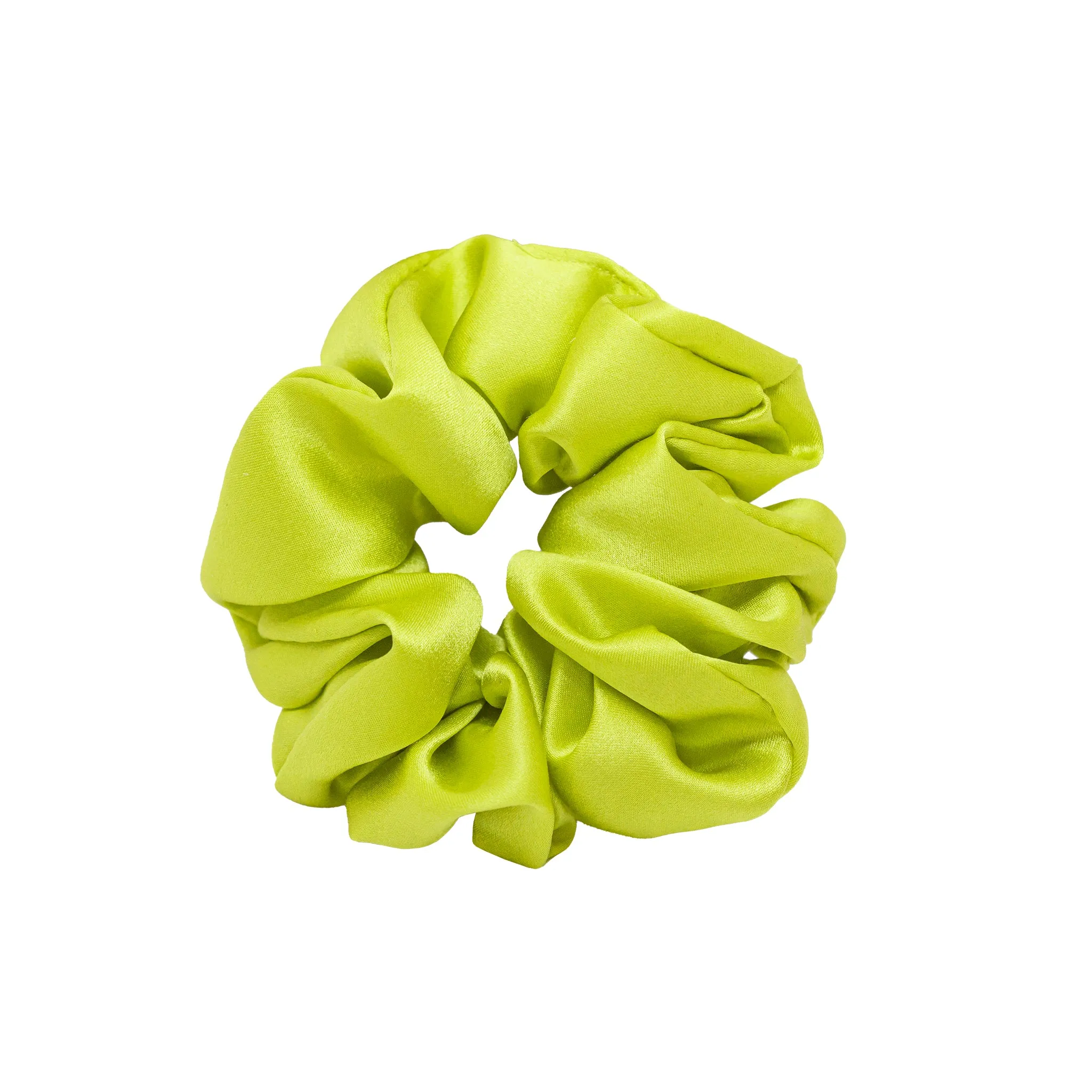 Sweet Dreams Silk Scrunchie in Electric Green