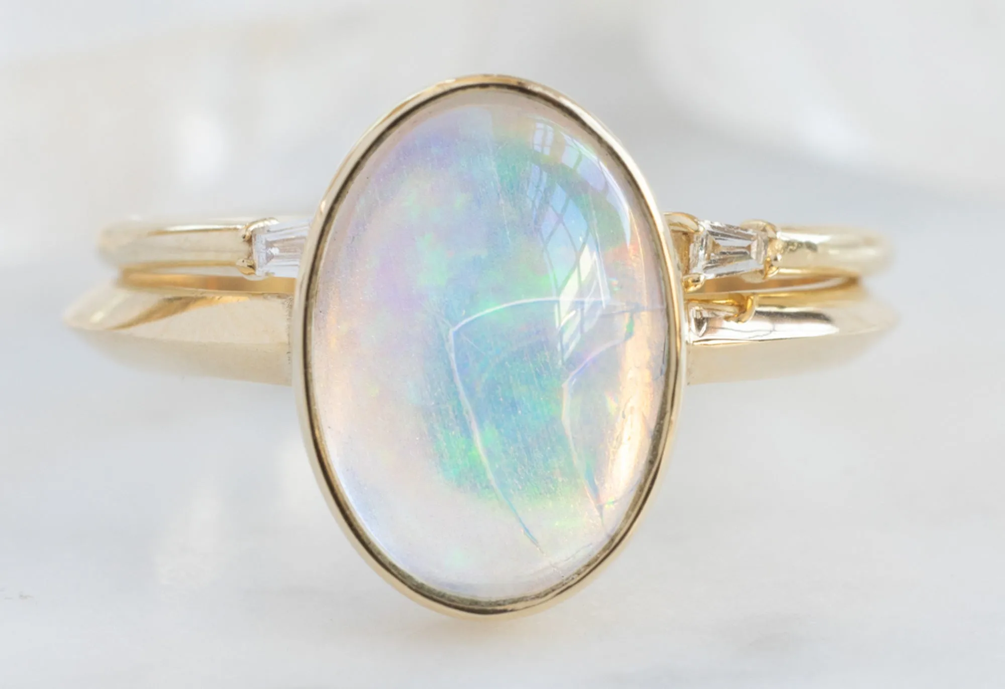 The Hazel Ring with a 1.97ct Australian Opal