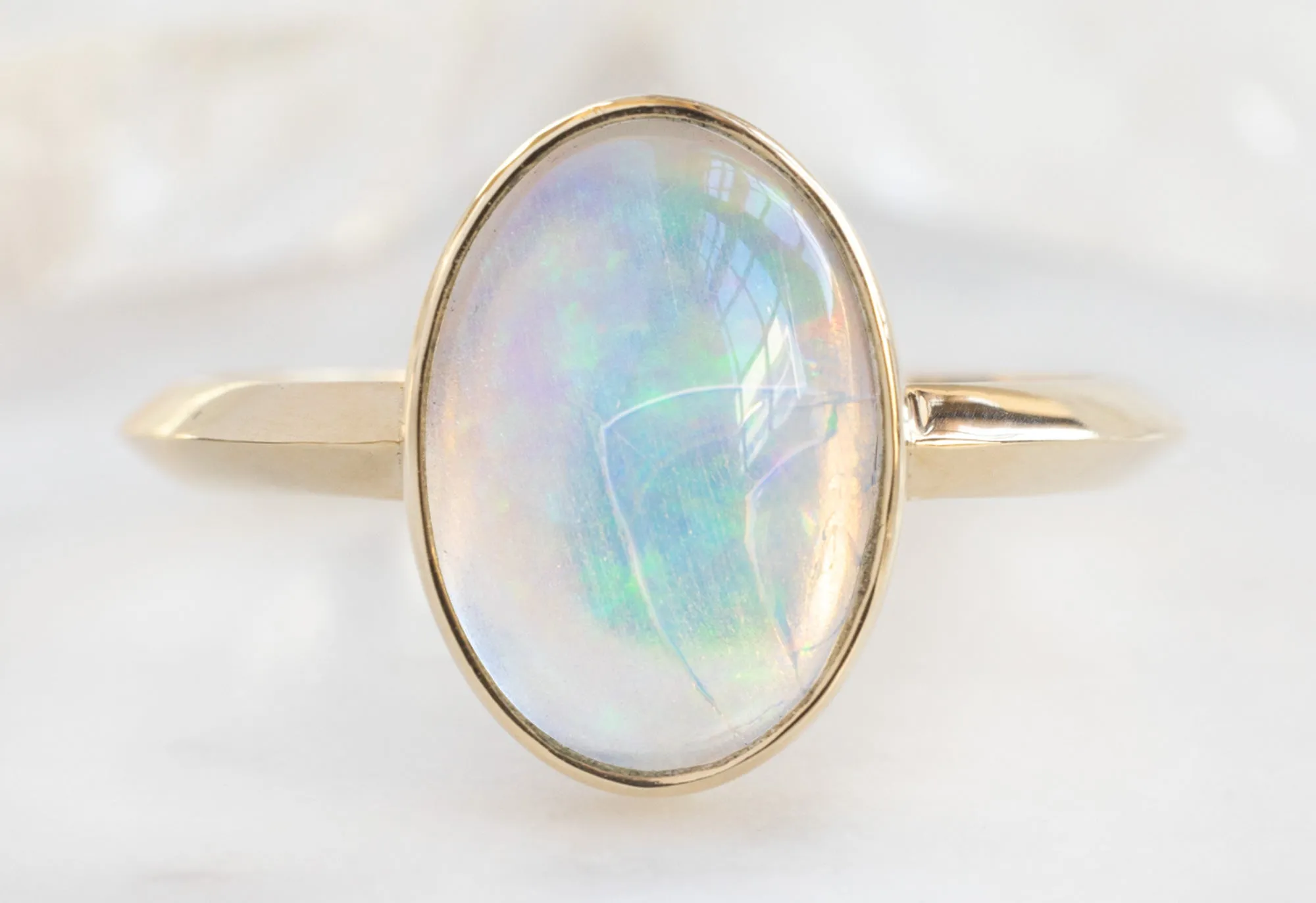 The Hazel Ring with a 1.97ct Australian Opal