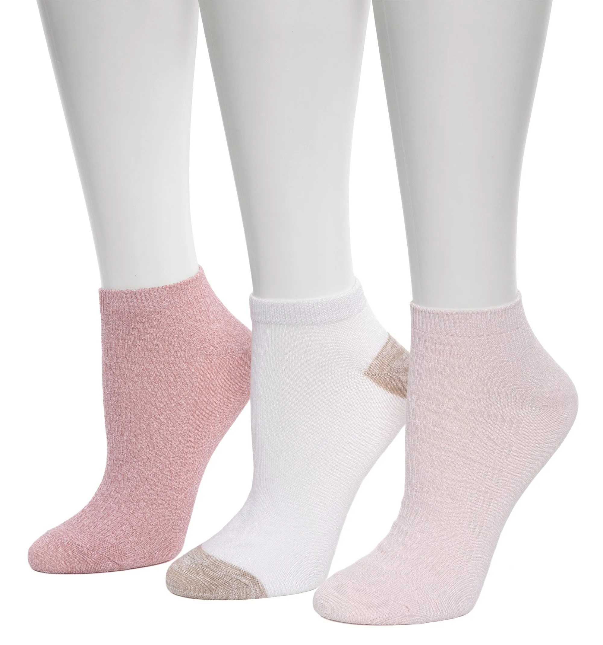 Tulip Stitch / Diagonal Rib Low Cut Sock 3 Pack