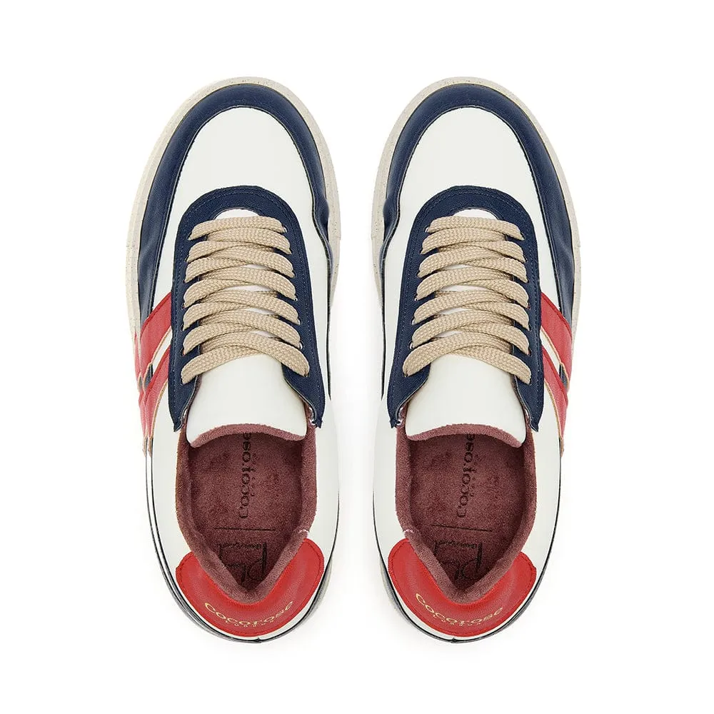 Vegan Kew 2.0 - White Cactus - Marino Rojo Stripe