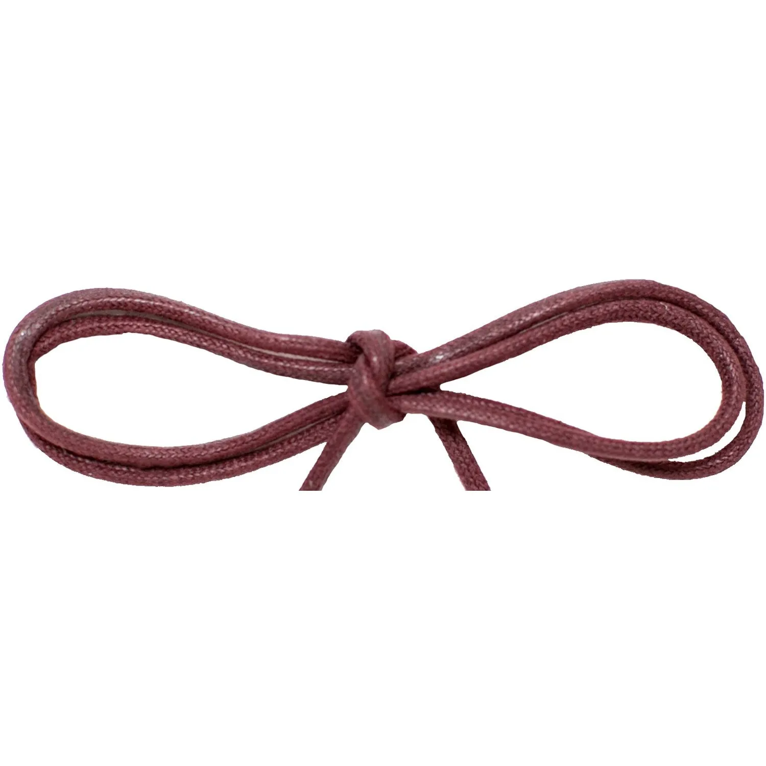 Waxed Cotton Thin Round 1/8 Dress Laces - Burgundy (2 Pair Pack) Shoelaces